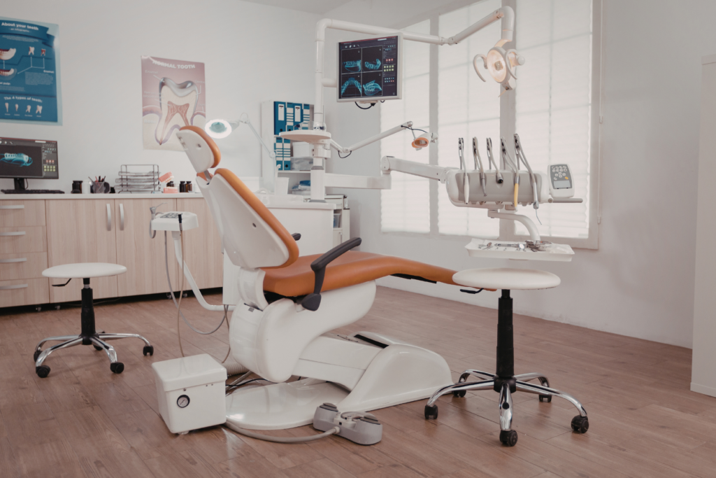 Modern dental clinic with advanced equipment and clean environment